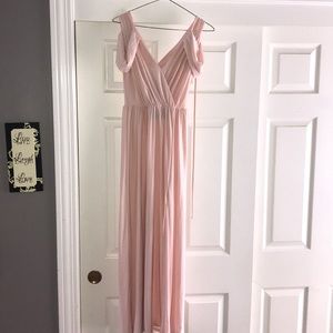 Light pink ASOS maxi dress